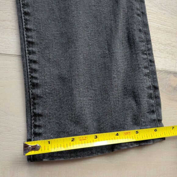 True Religion Jeans Mens 32x30 Rocco Relaxed Skinny Black Charcoal Gray Denim - Picture 11 of 12